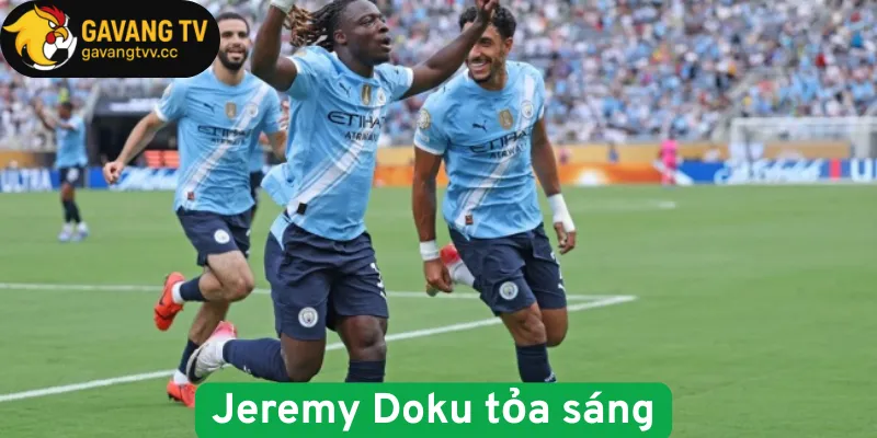 Jeremy Doku tỏa sáng